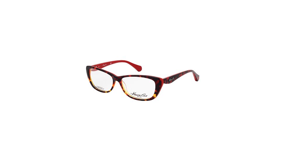Kenneth Cole New York KC0202 Eyeglass Frames - Red Havana Frame Color