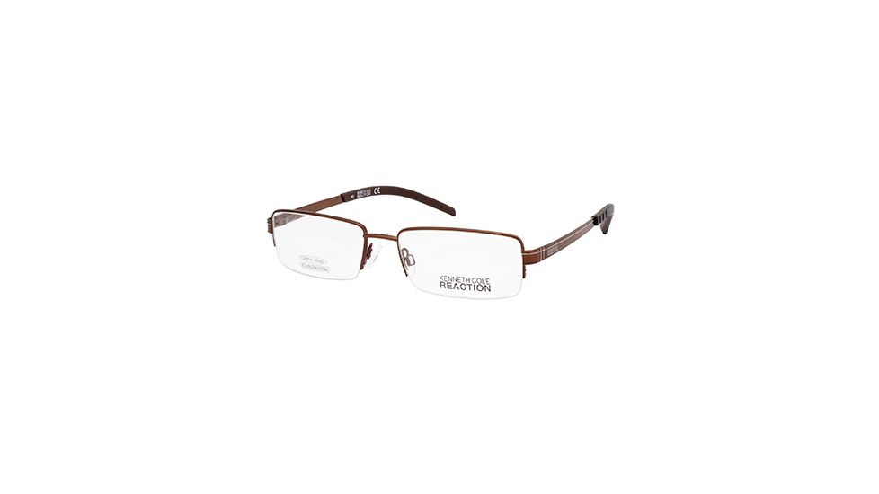 Kenneth Cole New York KC0742 Eyeglass Frames - Shiny Dark Brown Frame Color