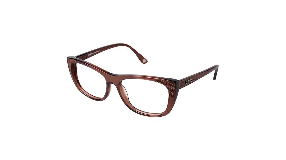 Kenzo 2221 Progressive Prescription Eyeglasses - Frame BROWN KZ222103