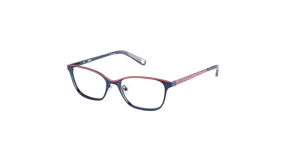 Kenzo 2242 Single Vision Prescription Eyeglasses - Frame NAVY/RED, Size 53/17mm KZ224202