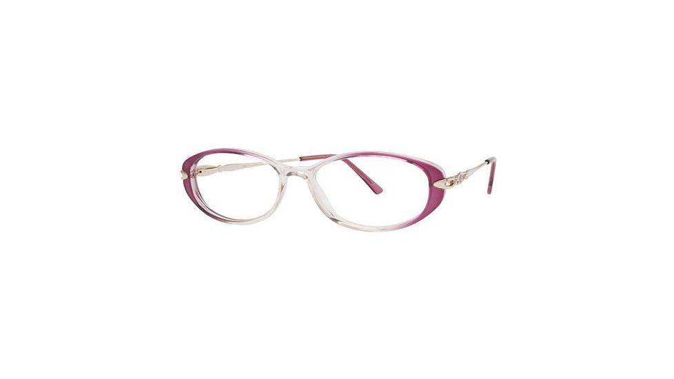 LAmy C by L'Amy 515 Eyeglass Frames - Frame Purple/Gold, Size 53/15mm CYCBL51502