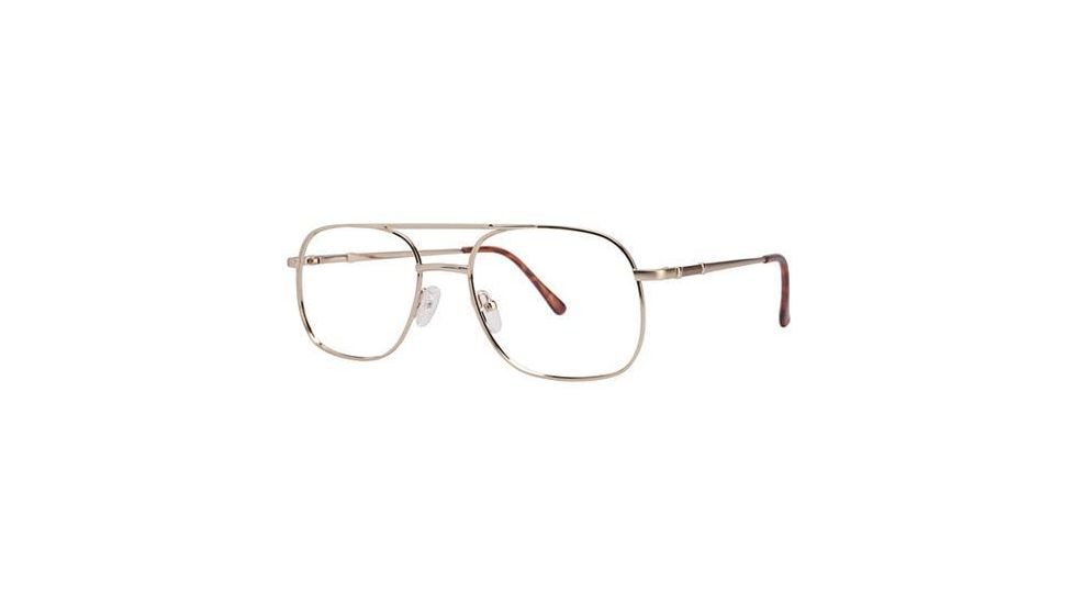 LAmy C By L'Amy 607 Progressive Prescription Eyeglasses - Frame Gold/Satin, Size 55/19mm CYCBL60702