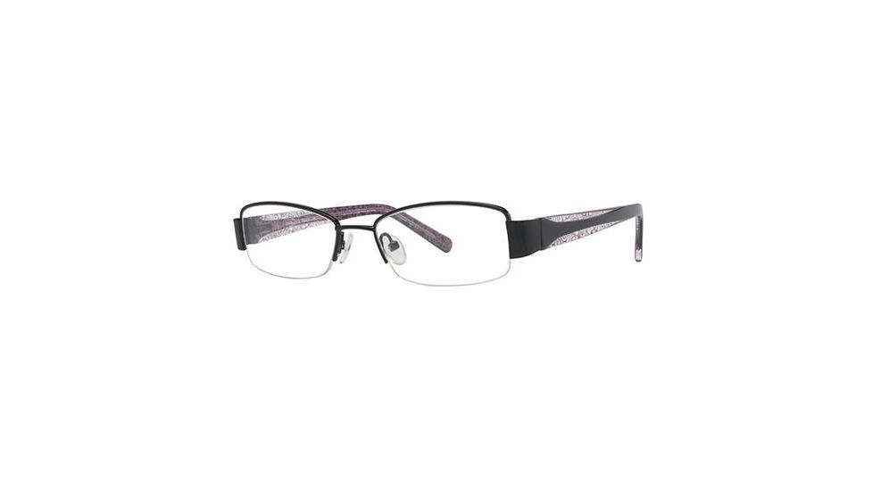 LAmy Justine Progressive Prescription Eyeglasses - Frame Black/Black/Pink, Size 50/17mm LYJUSTINE01