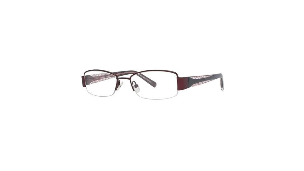 LAmy Justine Progressive Prescription Eyeglasses - Frame Burgundy/Black, Size 50/17mm LYJUSTINE03