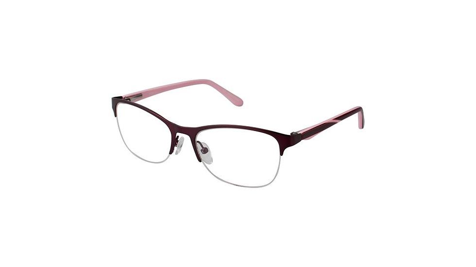 LAmy Lydie Bifocal Prescription Eyeglasses - Frame MATTE MULBERRY, Size 50/16mm LYLYDIE03
