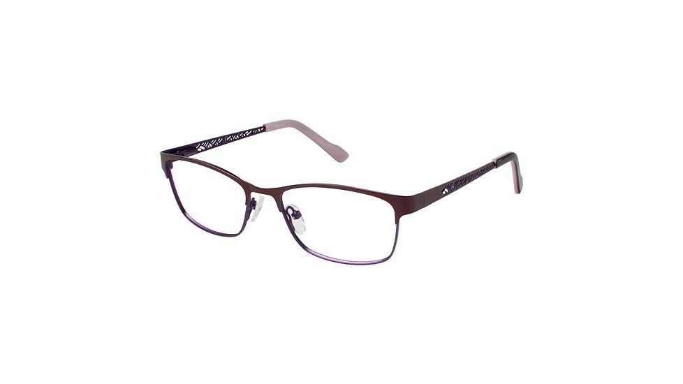 LAmy Monique Single Vision Prescription Eyeglasses - Frame BURGUNDY, Size 51/16mm LYMONIQUE03