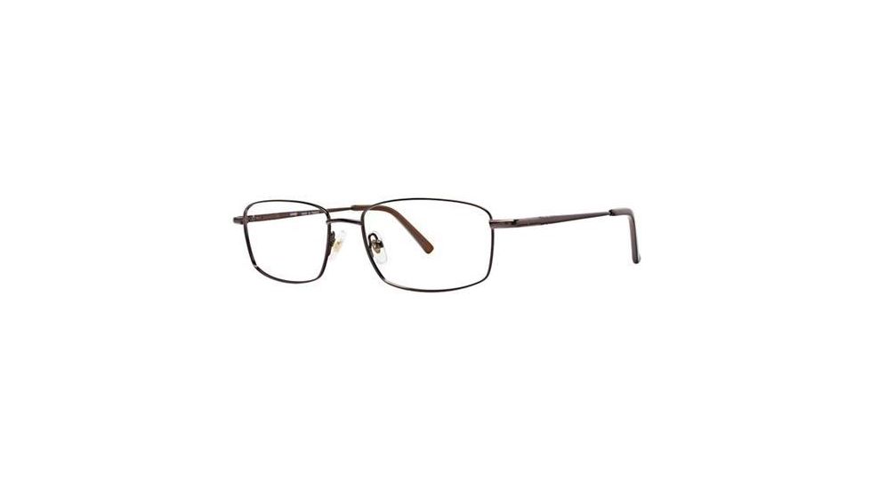 LAmy Port 413 Single Vision Prescription Eyeglasses - Frame Brown/Gold, Size 54/17mm LYPORT41302