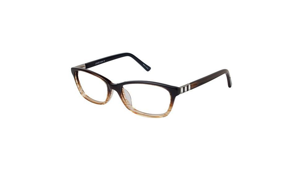 LAmy Sophie Single Vision Prescription Eyeglasses - Frame BROWN FADE, Size 53/16mm LYSOPHIE02