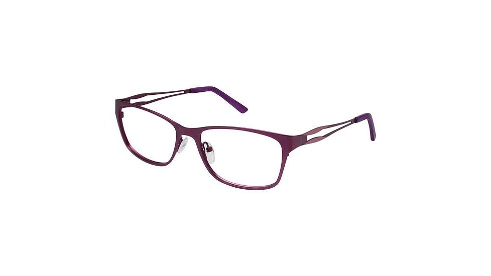 LAmy Valerie Progressive Prescription Eyeglasses - Frame MATTE PURPLE, Size 53/19mm LYVALERIE03