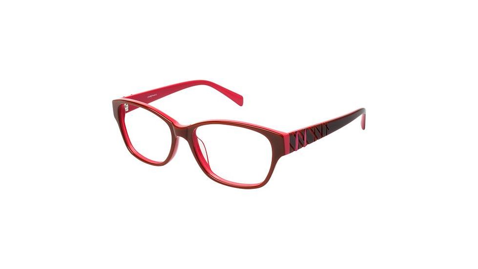 LAmy Zoe Bifocal Prescription Eyeglasses - Frame Burgundy/Rose, Size 53/15mm LYZOE03