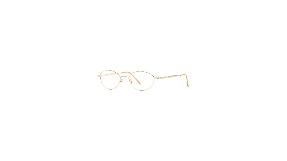 Laura Ashley Antoinette SELA ANTN00 Eyeglass Frames - Gold Satin SELA ANTN005335 GO