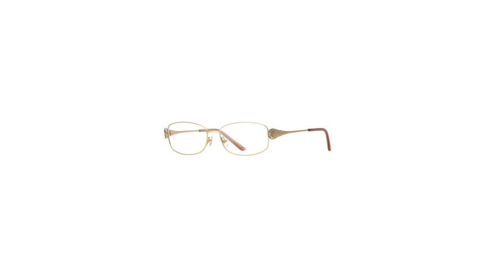 Laura Ashley Geneva SELA GENV00 Single Vision Prescription Eyeglasses - Gold SELA GENV005435 GO