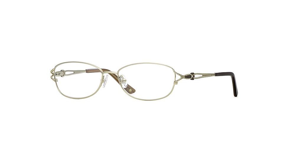 Laura Ashley Lorna SELA LORN00 Eyeglass Frames - Gold SELA LORN005230 GO