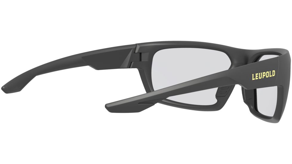 Leupold Packout Mens Sunglasses, Matte Black Frame, Square Shadow Gray Flash Lens, Polarized, Regular, 179096