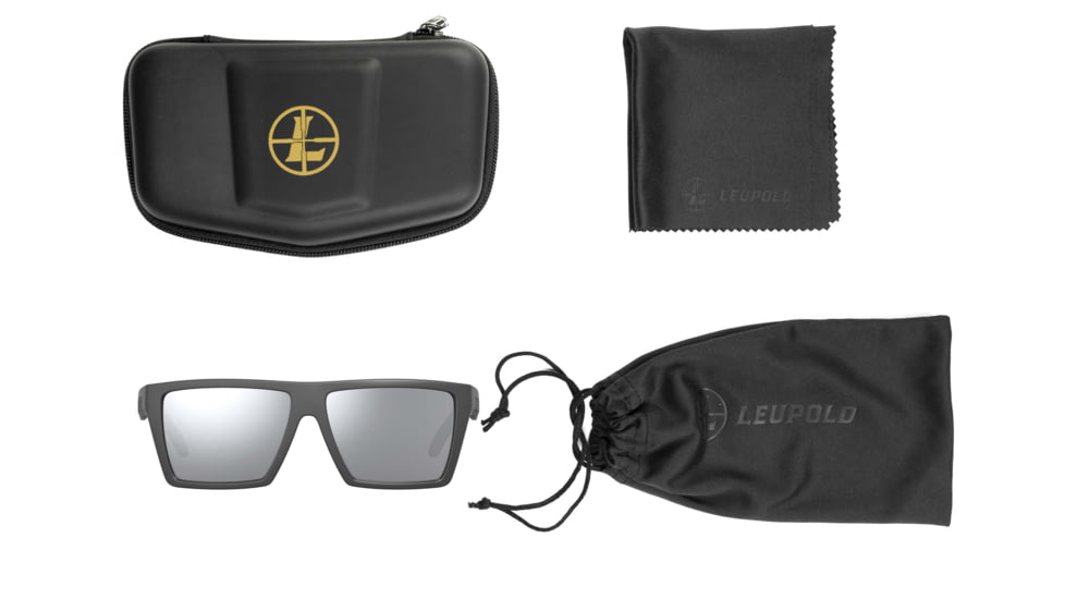 Leupold Refuge Performance Eyewear, Matte Black Frame, Shadow Gray Flash Lens, Universal, 181276