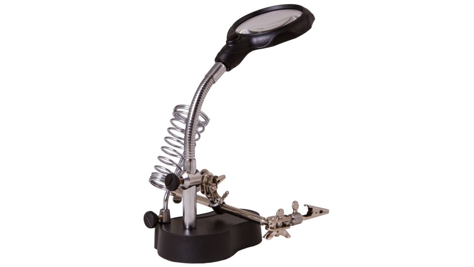 Levenhuk Zeno Desk D3 Magnifier, Black/Silver, Medium 70441