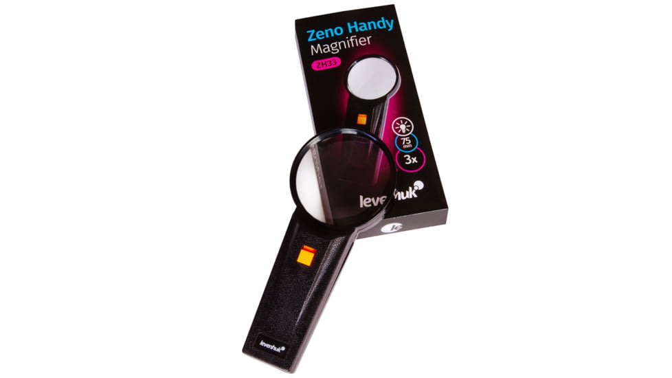 Levenhuk Zeno Handy ZH33 Magnifier, Black, Small, 74059
