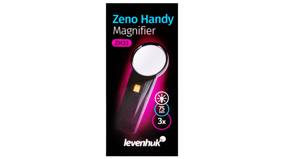 Levenhuk Zeno Handy ZH33 Magnifier, Black, Small, 74059