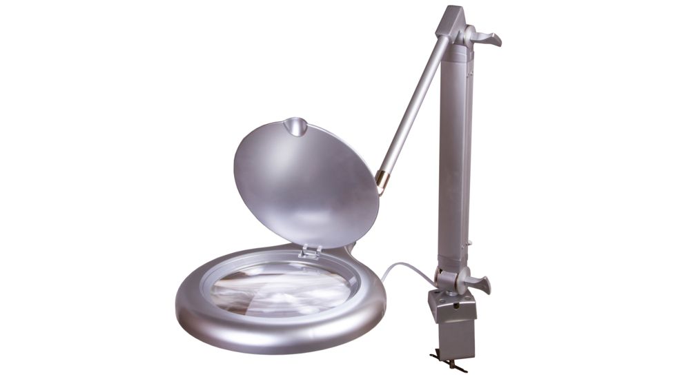 Levenhuk Zeno Lamp ZL27 LED Magnifier, Silver, Small, 74091