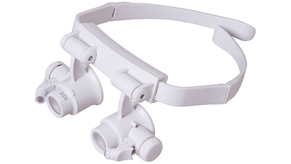 Levenhuk Zeno Vizor G6 10/15/20/25x Magnifying Glasses, White, Small, NSN N 72612
