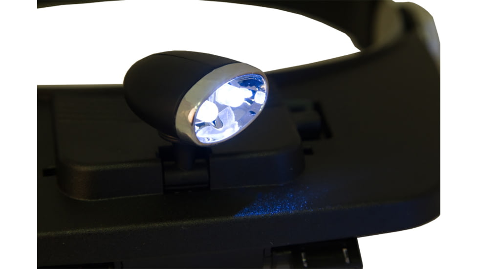 Levenhuk Zeno Vizor H3 Head Magnifier, 100x45mm, 1.2x/1.8x/2.5x/3.5x, Black, Small, 69670
