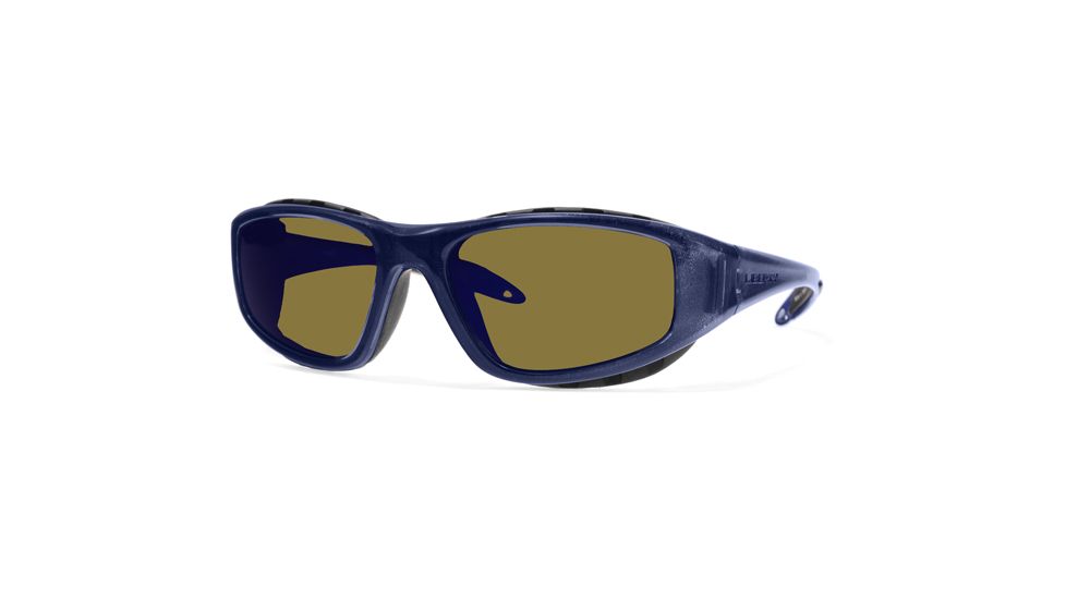 Liberty Sport Suns SNOWBLAZER 1 Protective Eyewear Translucent Blue Frame,Amber w blue flash Lens, Unisex SNOW1TBLU5919130SCL