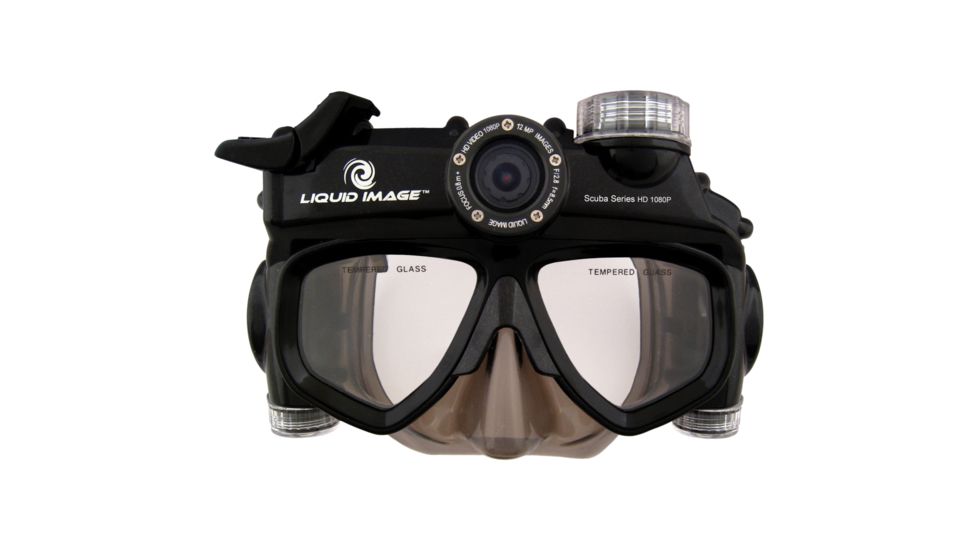 Liquid Image Scuba 1080p HD Wide Angle Camera Mask, Black