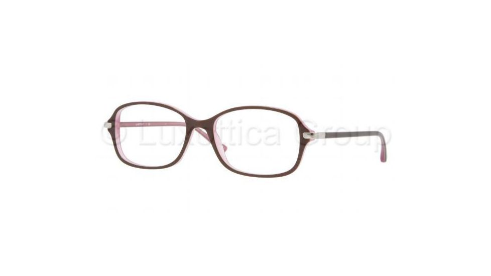 Luxottica LU4335 Progressive Prescription Eyeglasses C518-5317 - Plum on Pink Frame, Demo Lens Lenses