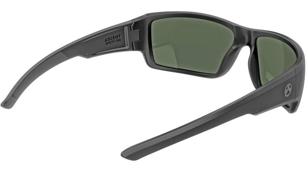 Magpul Industries Ascent Shooting Glasses, Black Frame, Gray/Green Lens, MAG1132-1-001-1900