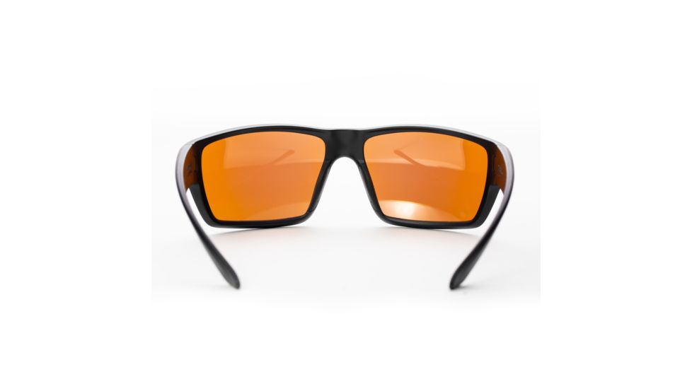 Magpul Industries Terrain Sunglasses w/Polycarbonate Lens, Matte Black Frame, Rose Lens w/ Blue Lens Mirror,  250-028-011