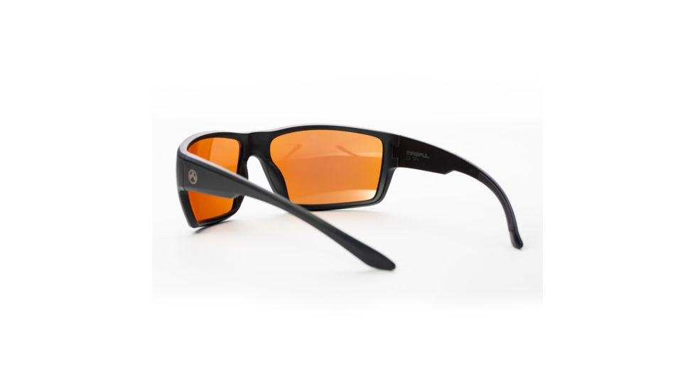 Magpul Industries Terrain Sunglasses w/Polycarbonate Lens, Matte Black Frame, Rose Lens w/ Blue Lens Mirror,  250-028-011