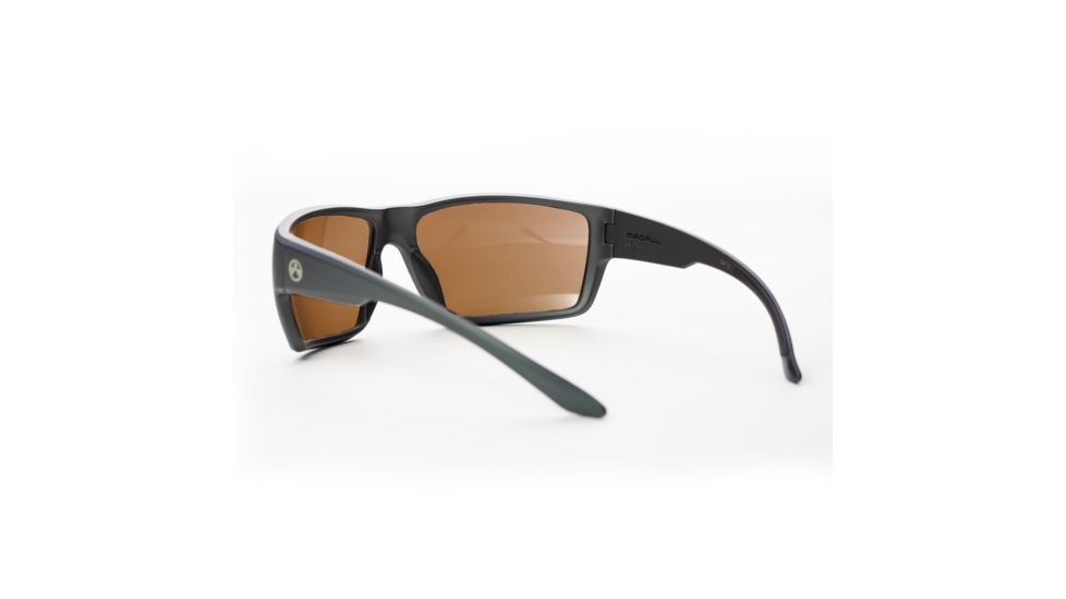 Magpul Industries Terrain Sunglasses w/Polycarbonate Lens, Matte Gray Frame, Bronze Lens w/ Gold Lens Mirror, 250-028-016