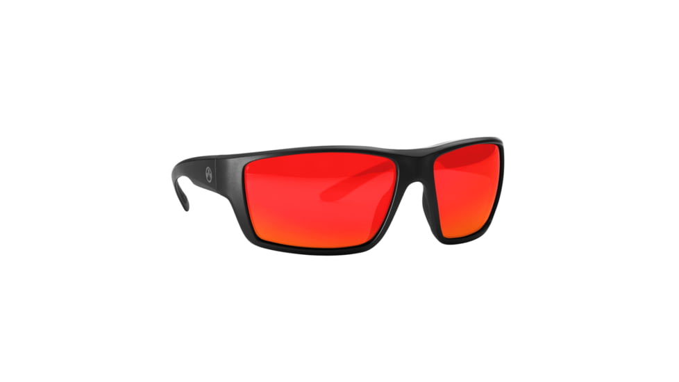 Magpul Industries Terrain Shooting Glasses, Gray/Red Mirror Polycarbonate Black, MAG1146-0-001-1140