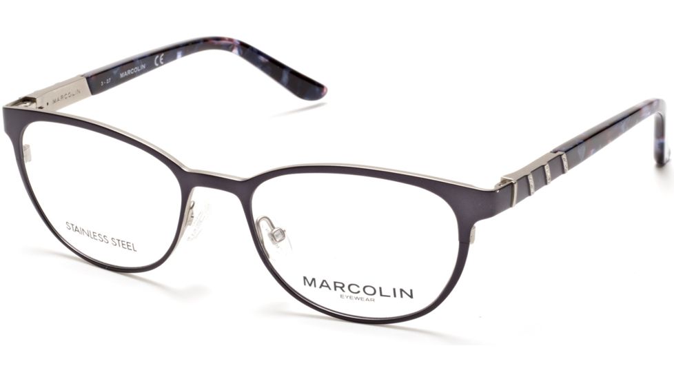 Marcolin MA5013 Eyeglass Frames - Matte Blue Frame Color
