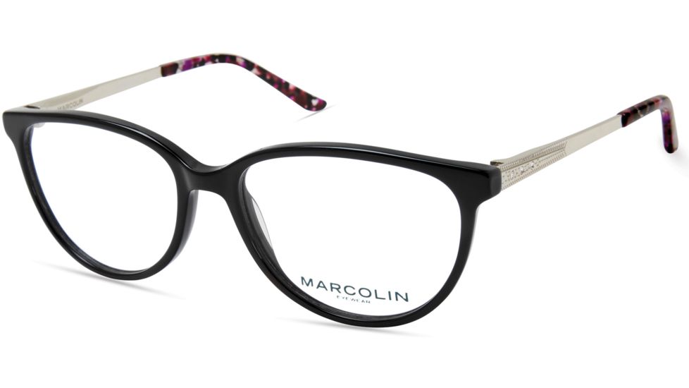 Marcolin MA5019 Eyeglass Frames - Shiny Black Frame Color