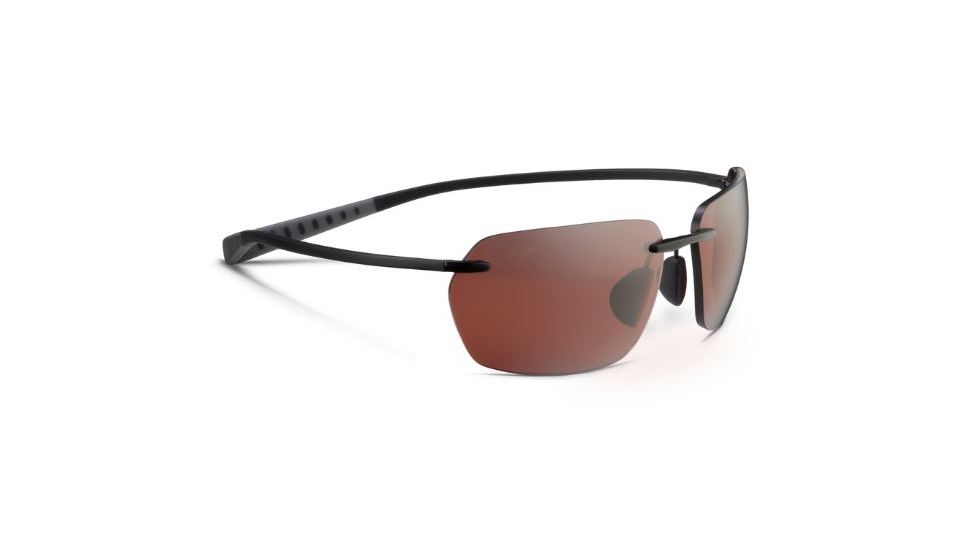 Maui Jim Alakai Sunglasses, Gloss Black Frame, Maui Rose Lens, Polarized, R743-02