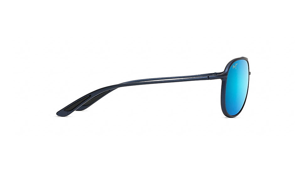 Maui Jim Alelele Bridge Aviators  Sunglasses,Matte Blue,Blue Hawaii Lens B438-03M
