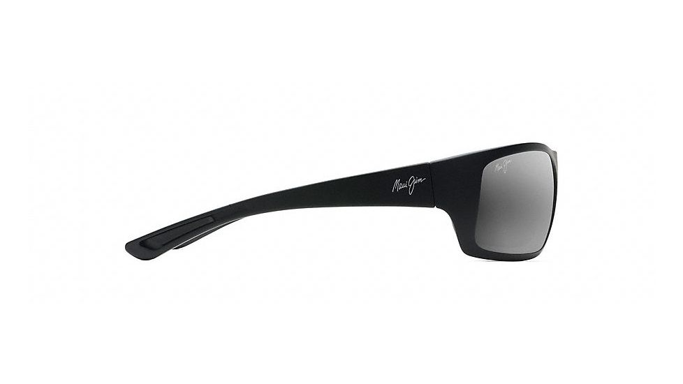 Maui Jim Big Wave Wrap  Sunglasses,Matte Black,Neutral Grey Lens 440-2M