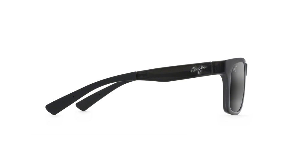 Maui Jim Boardwalk Polarized Square Sunglasses, Translucent Grey Frame, Neutral Grey Lens, Translucent Grey 539-11