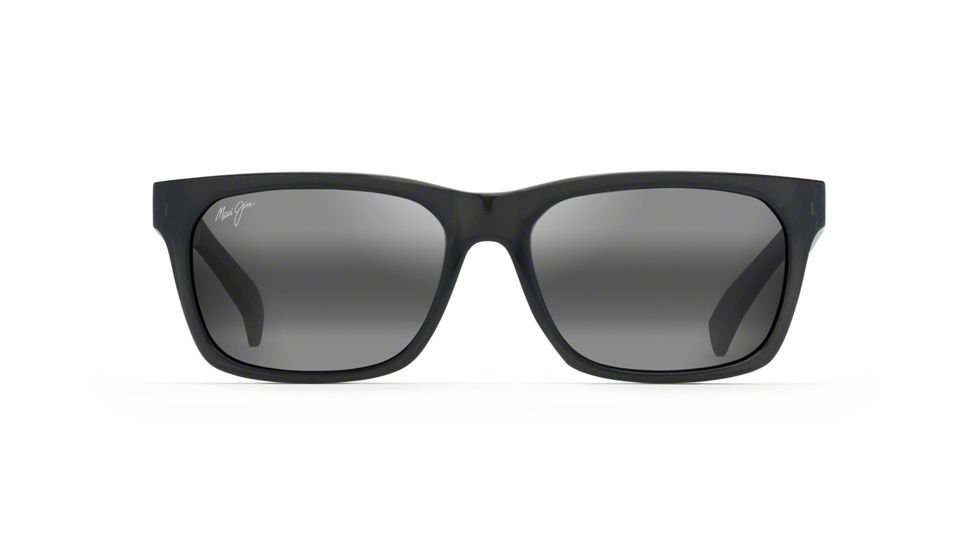 Maui Jim Boardwalk Polarized Square Sunglasses, Translucent Grey Frame, Neutral Grey Lens, Translucent Grey 539-11
