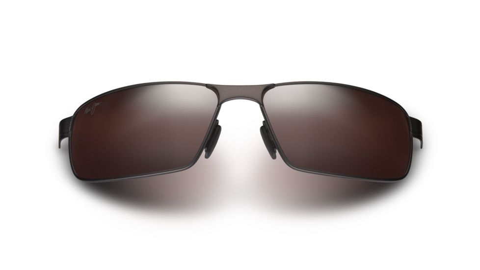 Maui Jim Castaway Sunglasses - Dark Gunmetal Frame,Polarized Maui Rose Lens R187-02C
