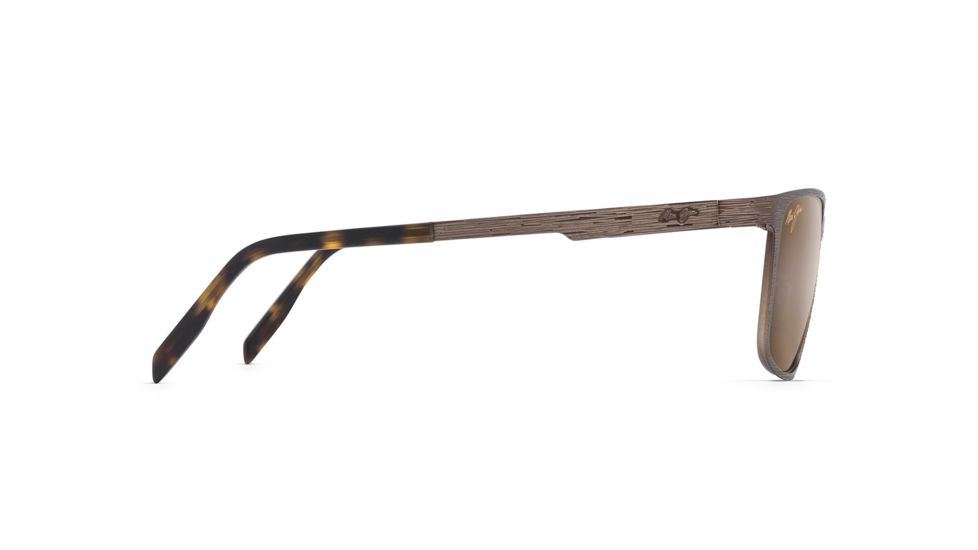 Maui Jim Cut Mountain Polarized Square Sunglasses, Bronze Frame, HCL Bronze Lens, Bronze H532-22