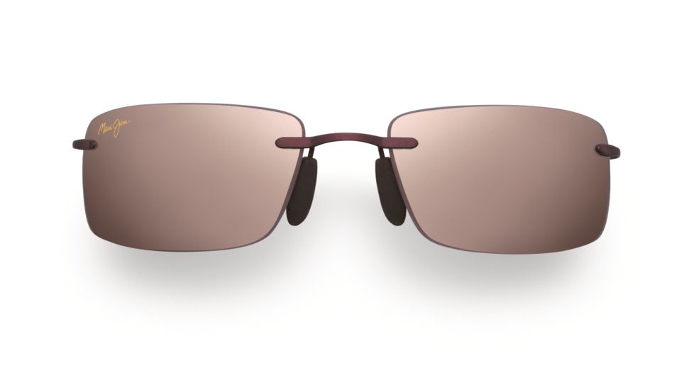 Maui Jim Little Beach Sunglasses - Burgundy Frame, Maui Rose Lenses - R515-07