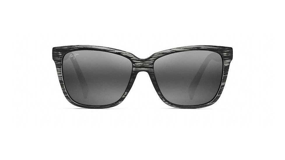 Maui Jim Jacaranda Fashion  Sunglasses,Matte Grey Stripe,Neutral Grey Lens 763-11MS