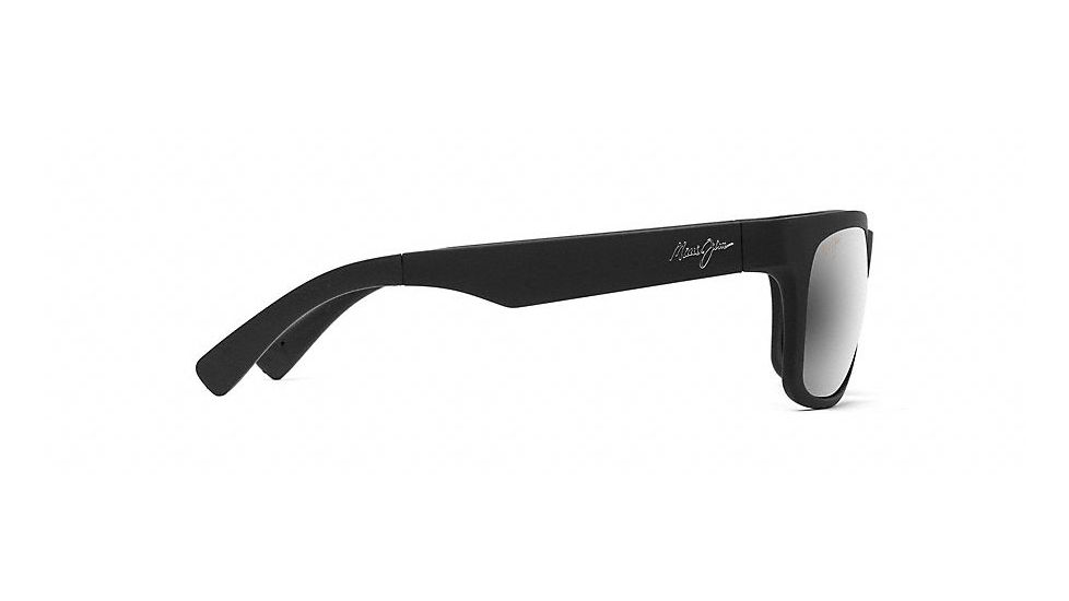 Maui Jim Kahi Polarized Wrap  Sunglasses,Matte Black,Neutral Grey Lens 736-02MR