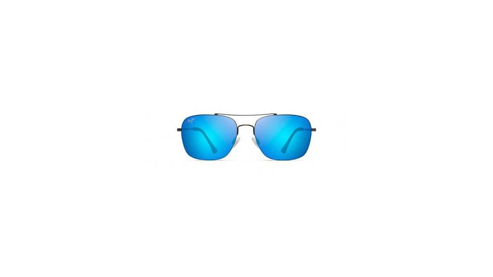 Maui Jim Lava Tube Sunglasses,Satin Dark Gunmetal,Blue Hawaii Lens, B786-02S
