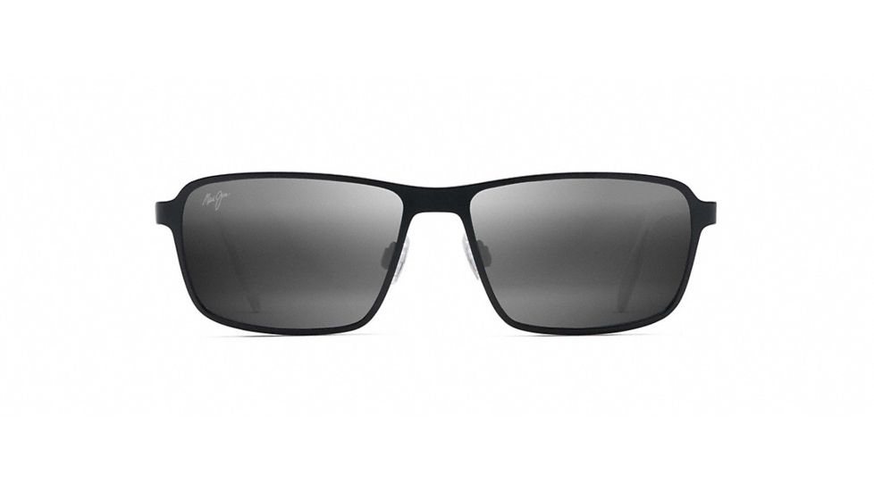 Maui Jim Glass Beach Sunglasses, Matte Black, Neutral Grey, 748-2M