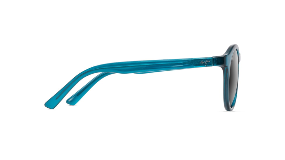 Maui Jim Pineapple Polarized Round Sunglasses, Teal Green Frame, Neutral Grey Lens, Teal Green 784-06D