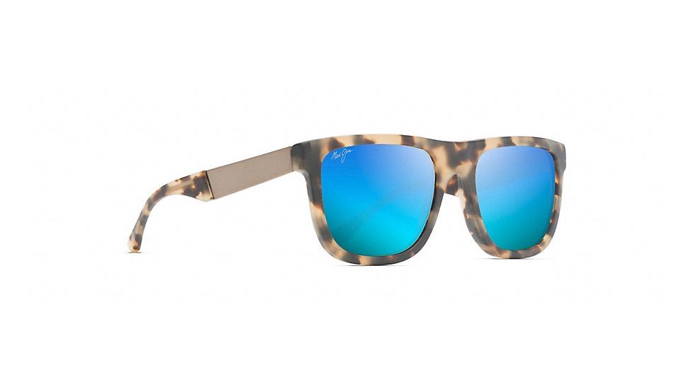 Maui Jim Talk Story Polarized Classic  Sunglasses,Matte Tokyo Tortoise,Blue Hawaii Lens B779-10M