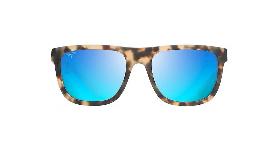Maui Jim Talk Story Polarized Classic  Sunglasses,Matte Tokyo Tortoise,Blue Hawaii Lens B779-10M